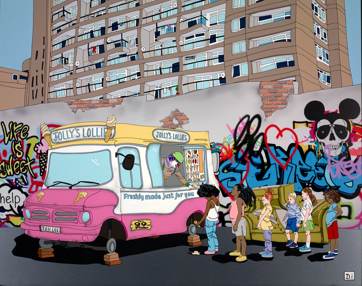 Ice Cream Van and Flats